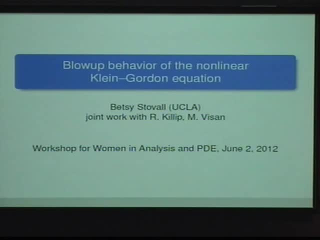 Blowup behavior for the nonlinear Klein-Gordon equation Thumbnail
