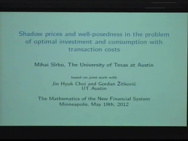 Shadow prices and   well posedness in the problem of  optimal investment and consumption   with transaction costs Thumbnail