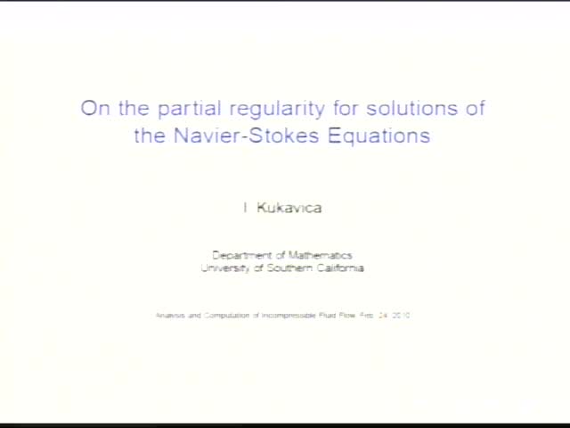 On the partial regularity for solutions of the Navier-Stokes
system Thumbnail