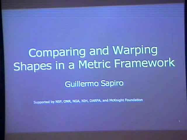 Comparing and Warping Shapes in a Metric Framework Thumbnail