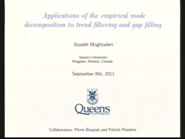 Applications of the Empirical Mode Decomposition to Trend  Filtering and Gap Filling Thumbnail