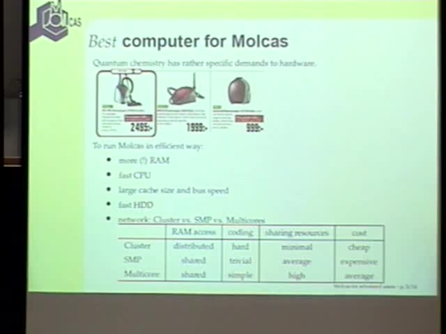 Lecture 7: MOLCAS for advanced users Thumbnail