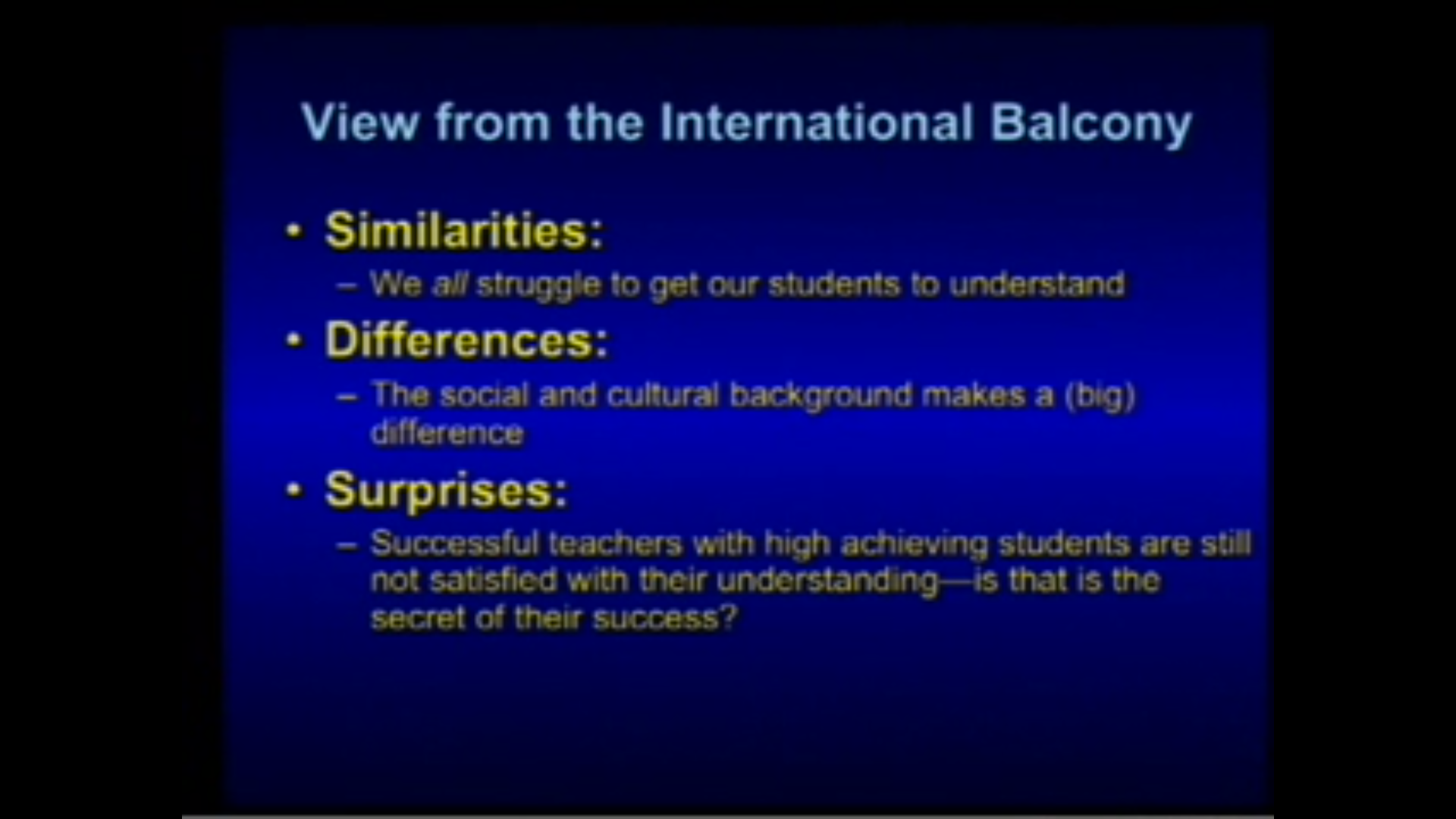 Critical Issues In Mathematics Education 2010: Wrapup: What have we learned on Questions 1, 2, and 3? Thumbnail