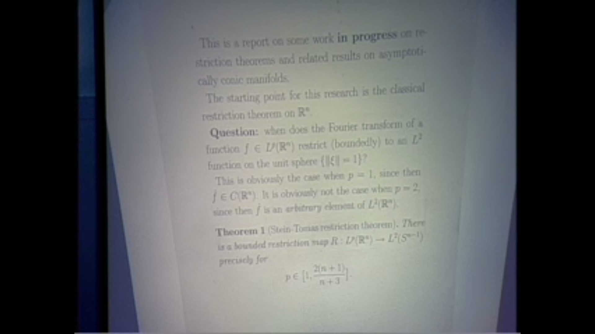 Restriction theorems on asymptotically conic manifolds Thumbnail