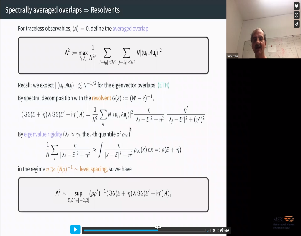 Eigenstate thermalisation hypothesis and Gaussian fluctuations for Wigner matrices Thumbnail