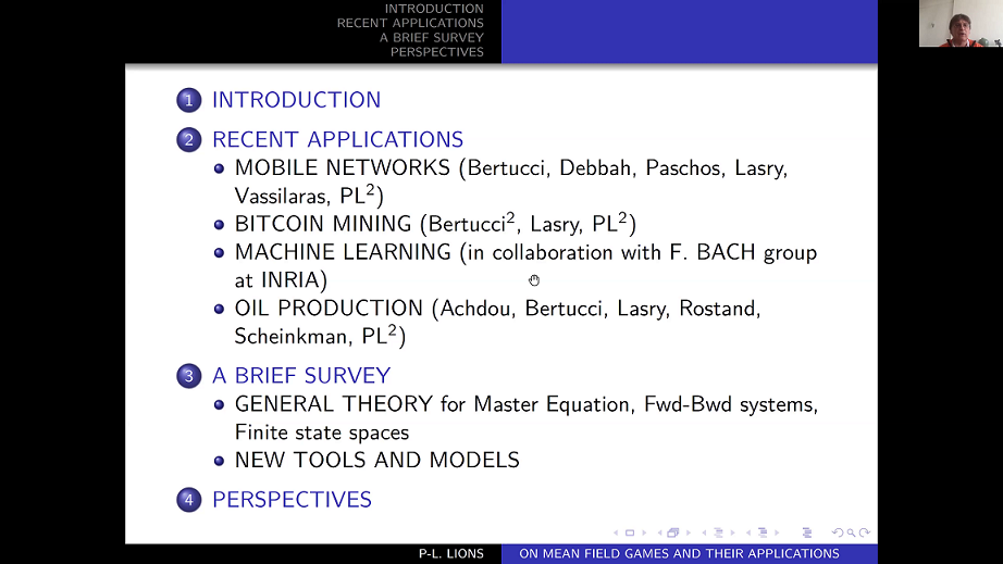 Mean Field Games: recent progress and applications Thumbnail