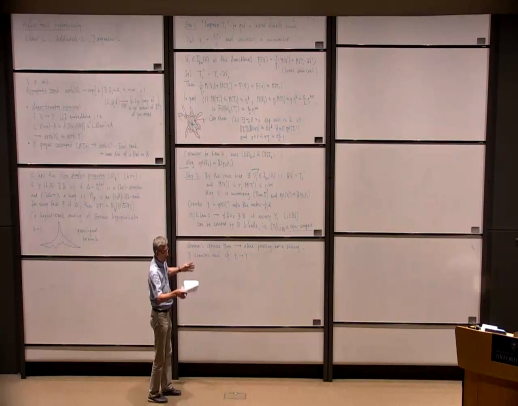 Metric Geometry and Geometric Analysis (Oxford, United Kingdom): "Lecture & Mini Course 2: Isoperimetric Filling Inequalities in CAT(0) Spaces" Thumbnail