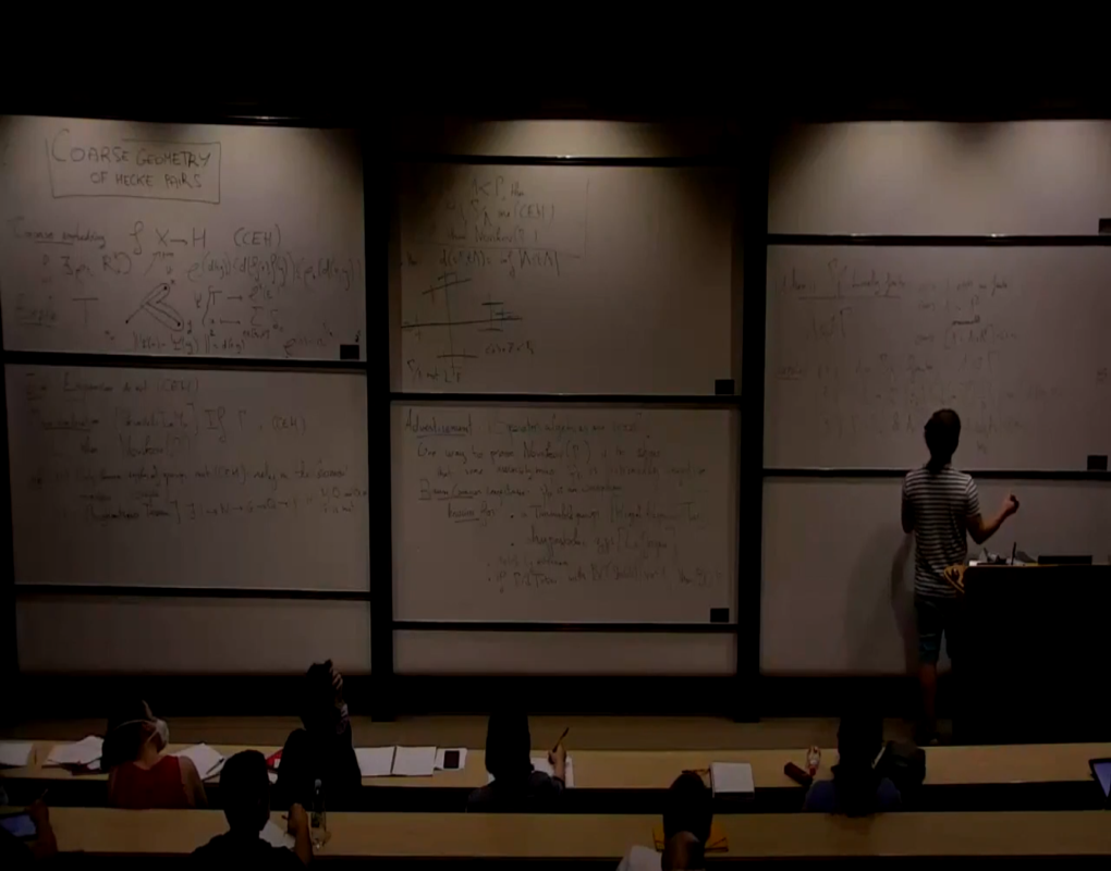 Metric Geometry and Geometric Analysis (Oxford, United Kingdom): "Research Talk: Large Scale Geometry of Hecke Pairs" Thumbnail