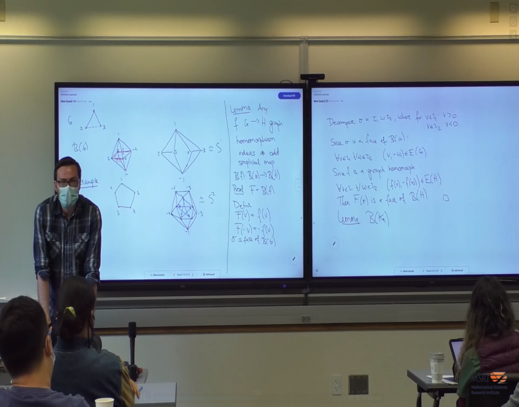 Topological Methods For The Discrete Mathematician: Intersection Patterns in Combinatorics, Geometry, and Topology Pt IV Thumbnail