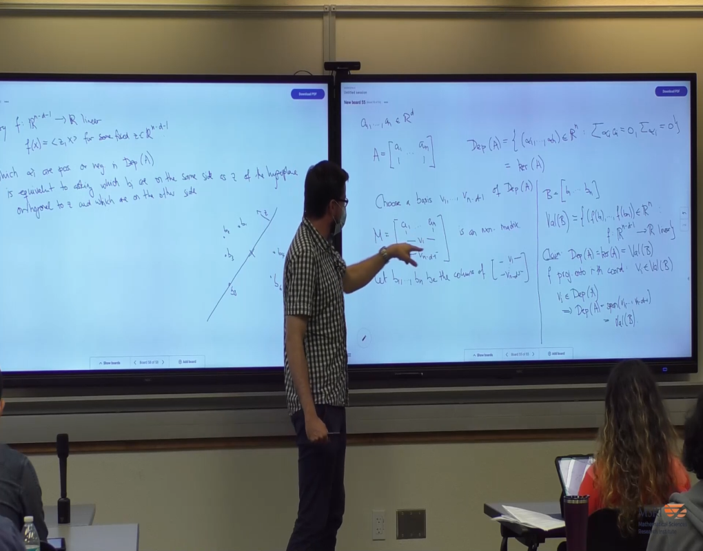 Topological Methods For The Discrete Mathematician: Intersection Patterns in Combinatorics, Geometry, and Topology Pt VI Thumbnail