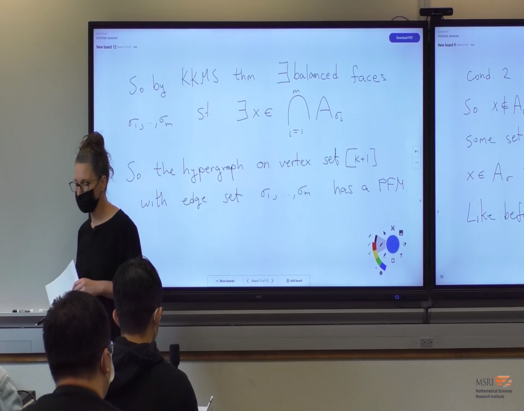 Topological Methods For The Discrete Mathematician: KKM-Type Theorems and their Applications Pt VII Thumbnail