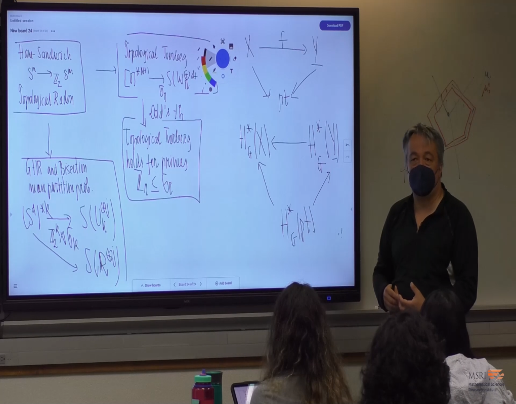 Topological Methods For The Discrete Mathematician: Using Equivariant Topology Pt VII Thumbnail