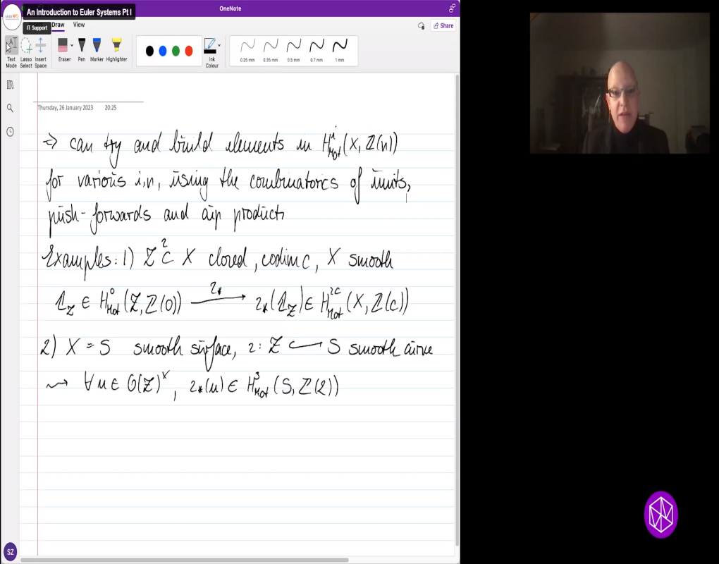 Algebraic Cycles, L-Values, and Euler Systems Introductory Workshop: An Introduction to Euler Systems Pt I Thumbnail