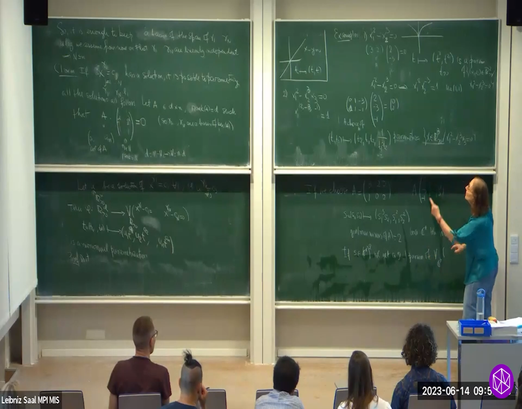 Algebraic Methods For Biochemical Reaction Networks (Leipzig, Germany) Summer School: "Binomial Ideals and Monomial Parametrizations" Thumbnail