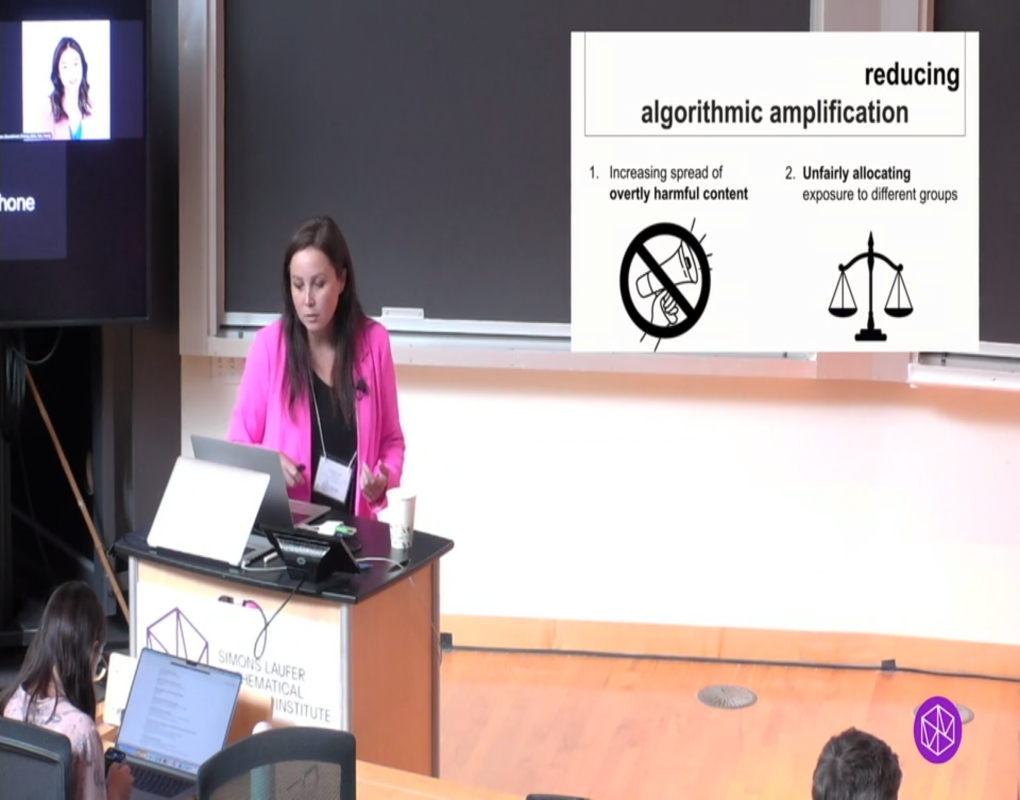 Connections Workshop: Algorithms, Fairness, and Equity: "Defining, Measuring and Addressing Algorithmic Amplification" Thumbnail