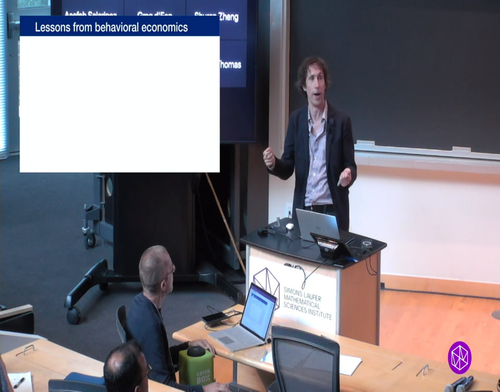 Workshop: Mathematics and Computer Science of Market and Mechanism Design: "Modeling Human Strategic Behavior from a Machine Learning Perspective" Thumbnail