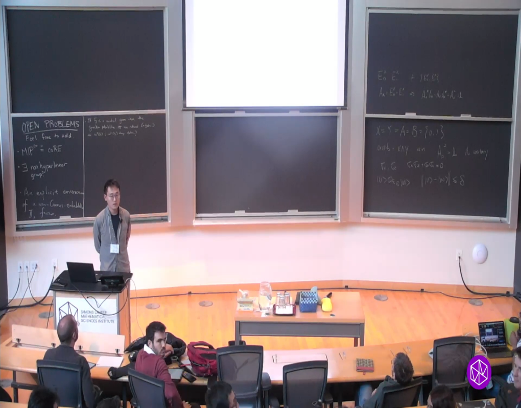 Hot Topics: MIP* = RE and the Connes’ Embedding Problem: "Introduction to Self-Testing" Thumbnail