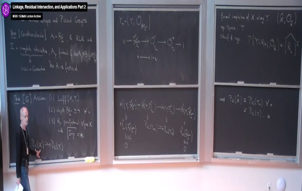 Introductory Workshop: Commutative Algebra: "Linkage, Residual Intersection, and Applications-Pt. 2" Thumbnail