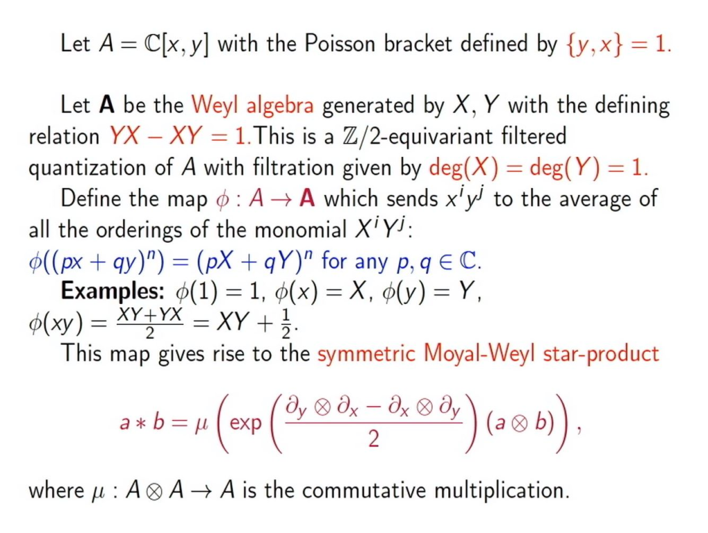 Introductory Workshop: Noncommutative Algebraic Geometry: "Short star-products and twisted traces for filtered quantizations" Thumbnail