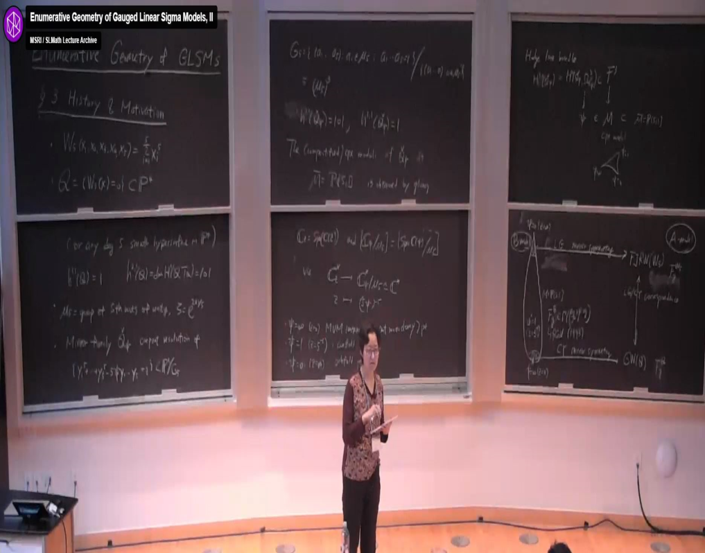 Introductory Workshop: Noncommutative Algebraic Geometry: "Enumerative Geometry of Gauged Linear Sigma Models II" Thumbnail