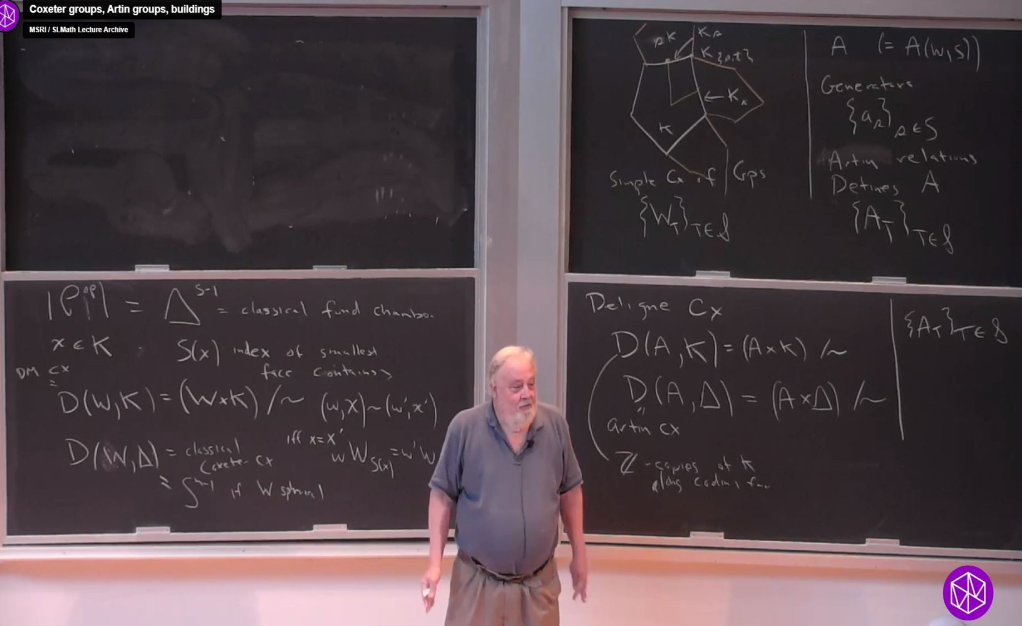 Hot Topics: Artin Groups and Arrangements - Topology, Geometry, and Combinatorics: "Coxeter groups, Artin groups, buildings" Thumbnail