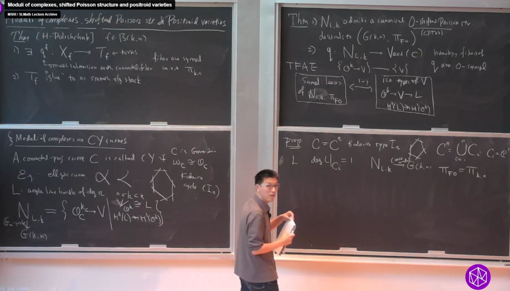 Recent Developments in Noncommutative Algebraic Geometry: "Moduli of complexes, shifted Poisson structure and positroid varieties" Thumbnail