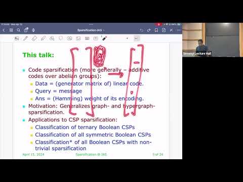 Graphs, CSPs and Codes Thumbnail