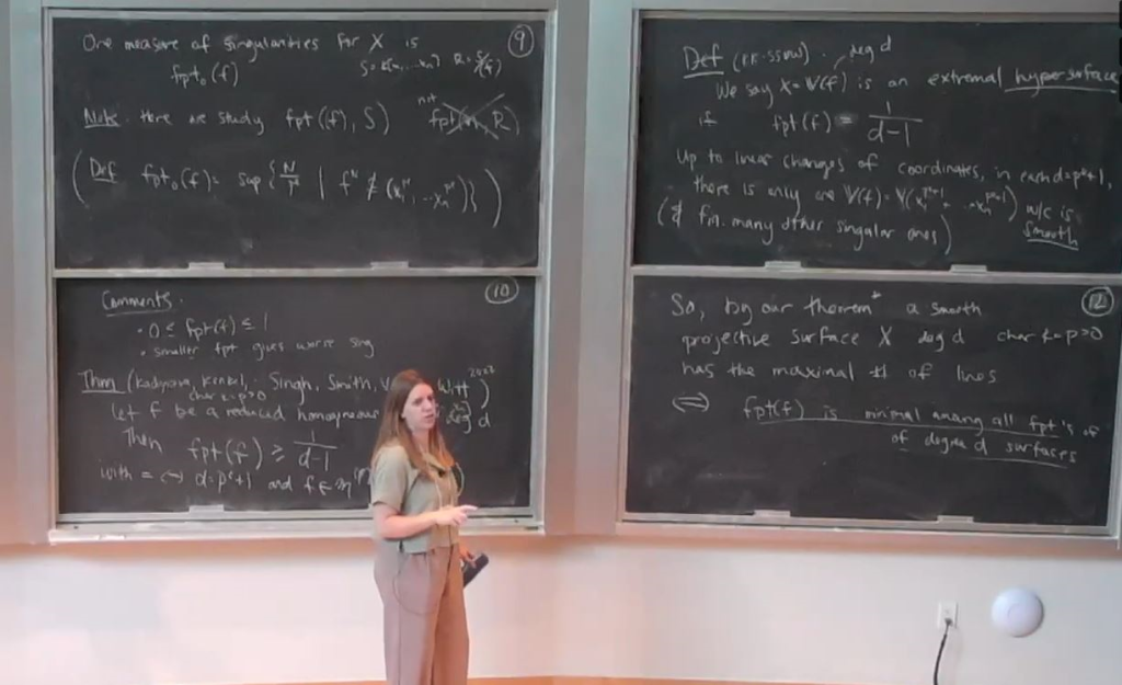 Recent Developments in Commutative Algebra: "Extremal Surfaces in Positive Characteristic" Thumbnail