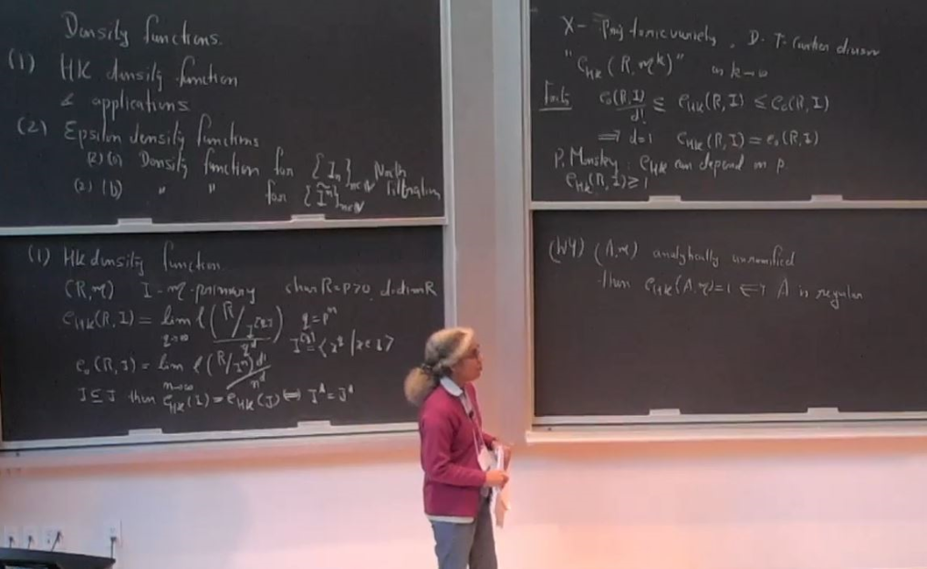 Recent Developments in Commutative Algebra: "Density functions for some algebraic invariants" Thumbnail