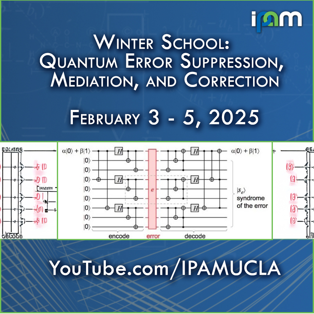 Louis Golowich - Quantum Error Correction Tutorial II of II - IPAM at UCLA Thumbnail