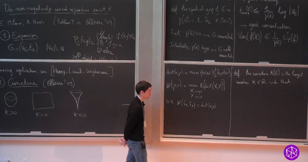 Introductory Workshop: Probability and Statistics of Discrete Structures: Do there exist expanders with non-negative curvature? Thumbnail