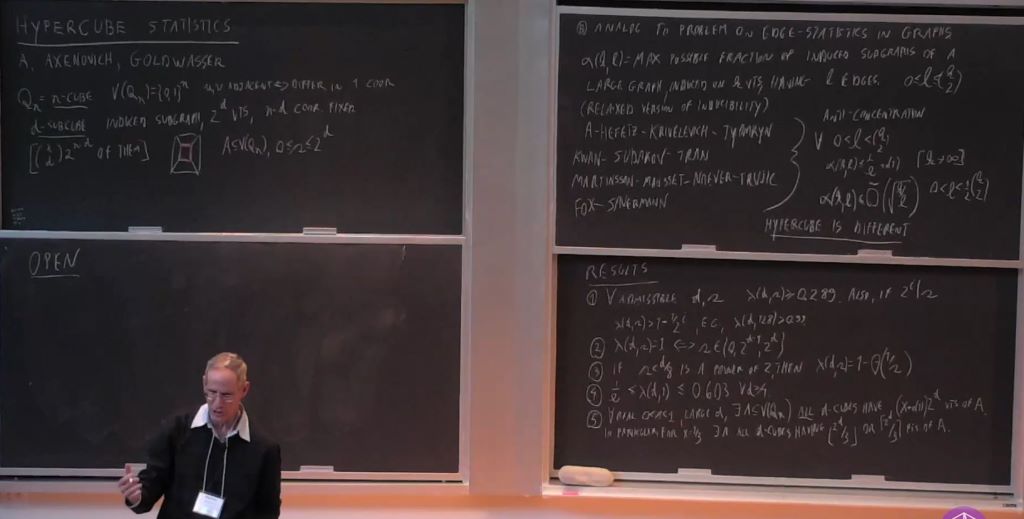 Introductory Workshop - Graph Theory: Extremal, Probabilistic and Structural: On Hypercube Statistics Thumbnail