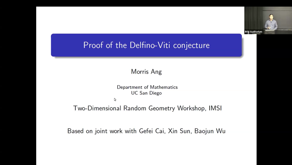 Proof of the Delfino-Viti conjecture Thumbnail