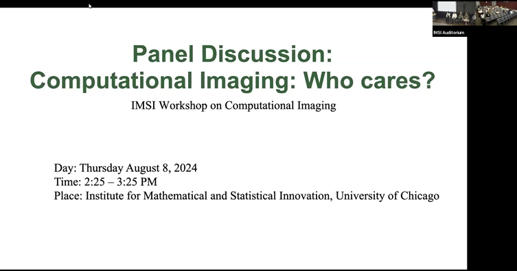 Panel Discussion: Computational Imaging: Who cares? Thumbnail
