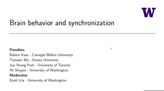 Panel: Brain Behavior and Synchronization (Chair: Eardi Lila) Thumbnail