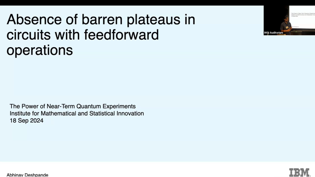 Absence of barren plateaus in circuits with feedforward operations Thumbnail
