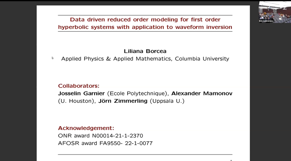 Data driven reduced order modeling for first order hyperbolic systems with application to waveform inversion Thumbnail
