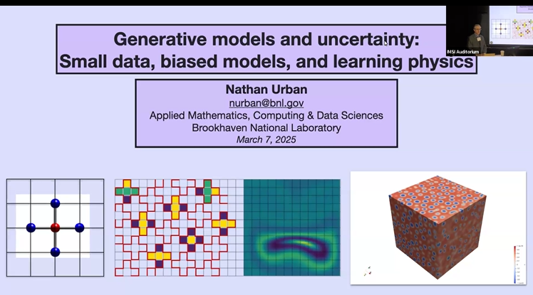Generative models and uncertainty: Small data, biased models, and learning physics Thumbnail