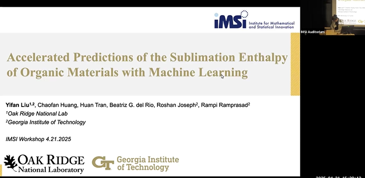 Accelerated predictions of the sublimation enthalpy of organic materials with machine learning Thumbnail