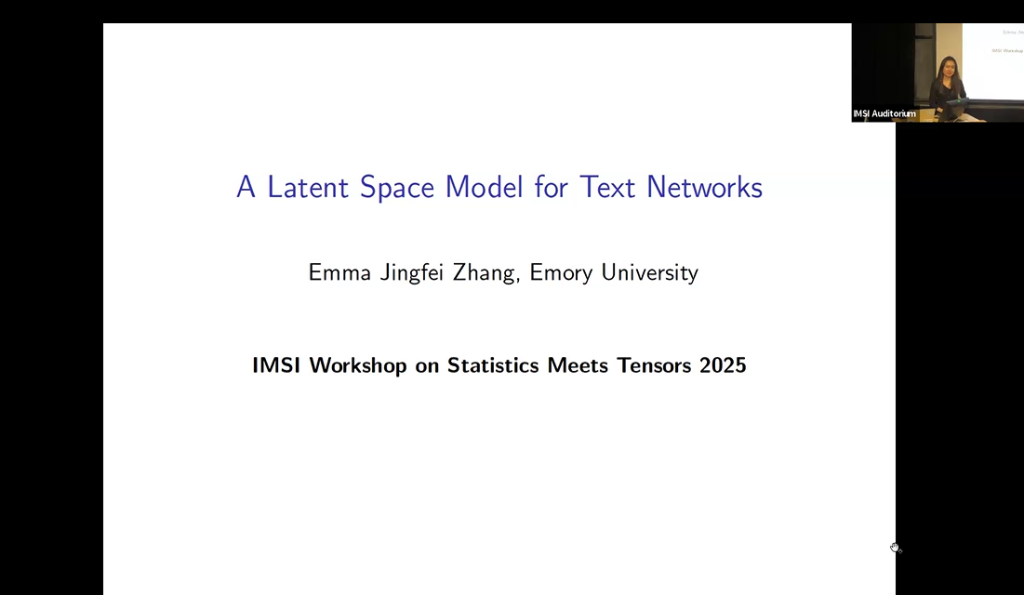 A latent space model for text networks Thumbnail