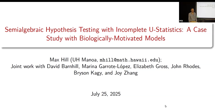 Semialgebraic Hypothesis Testing with Incomplete U-Statistics: A Case Study with Biologically-Motivated Models Thumbnail