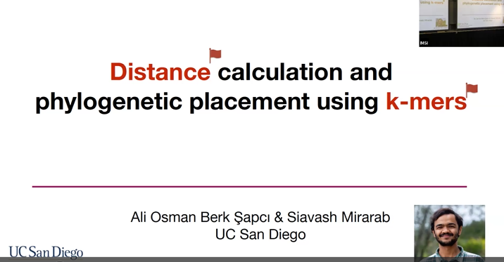 Distance calculation and phylogenetic placement using k-mers Thumbnail