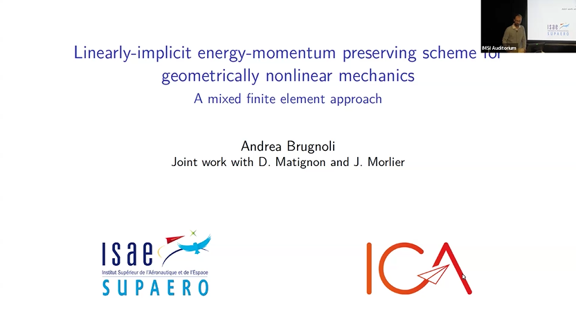 A linearly-implicit energy-momentum preserving scheme for geometrically nonlinear mechanics based on non-canonical Hamiltonian formulations Thumbnail
