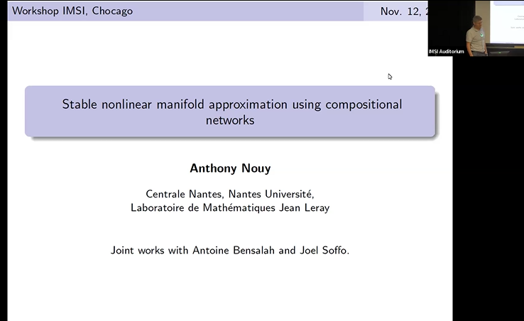 Stable nonlinear manifold approximation with compositional networks Thumbnail