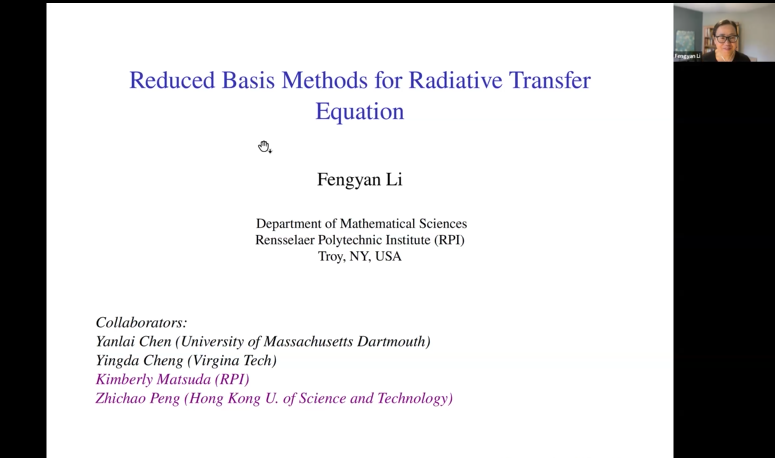 Short Talk: Reduced basis methods for  radiative transfer equation Thumbnail