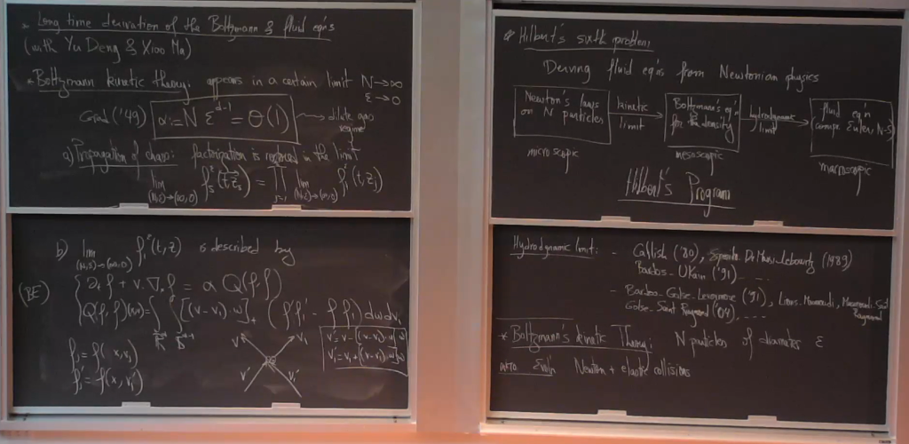 Introductory Workshop: Kinetic Theory & Stochastic Partial Differential Equations: Long time derivation of the Boltzmann and fluid equations: I Thumbnail