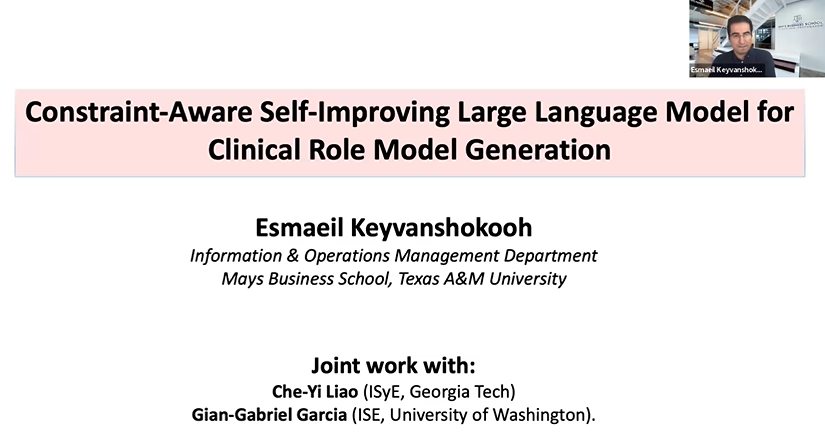Constraint-Aware Self-Improving Large Language Model for Clinical Role Model Generation Thumbnail