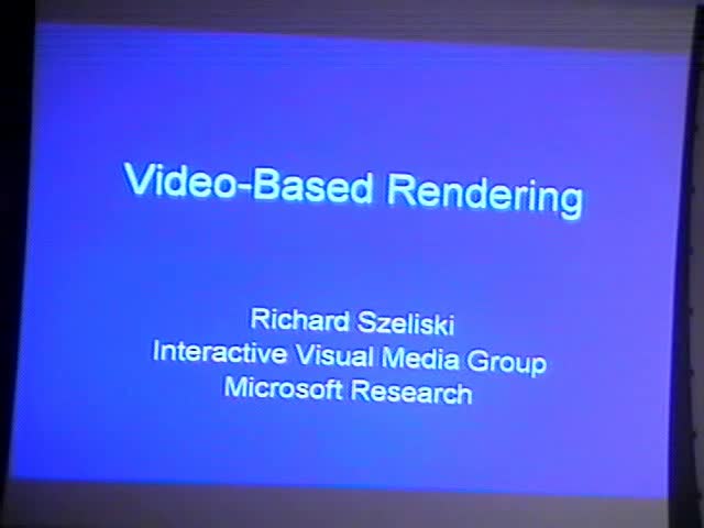 Video-based Rendering Thumbnail