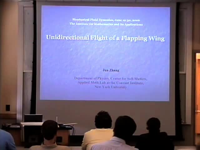 Unidirectional Forward Flight of a Flapping Wing Thumbnail