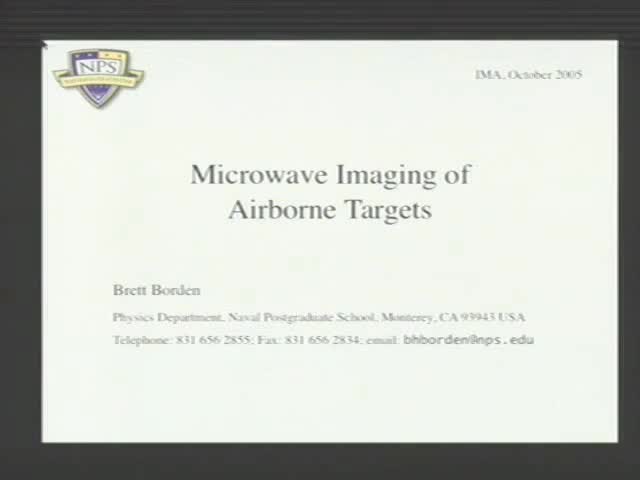 Microwave Imaging of Airborne Targets Thumbnail